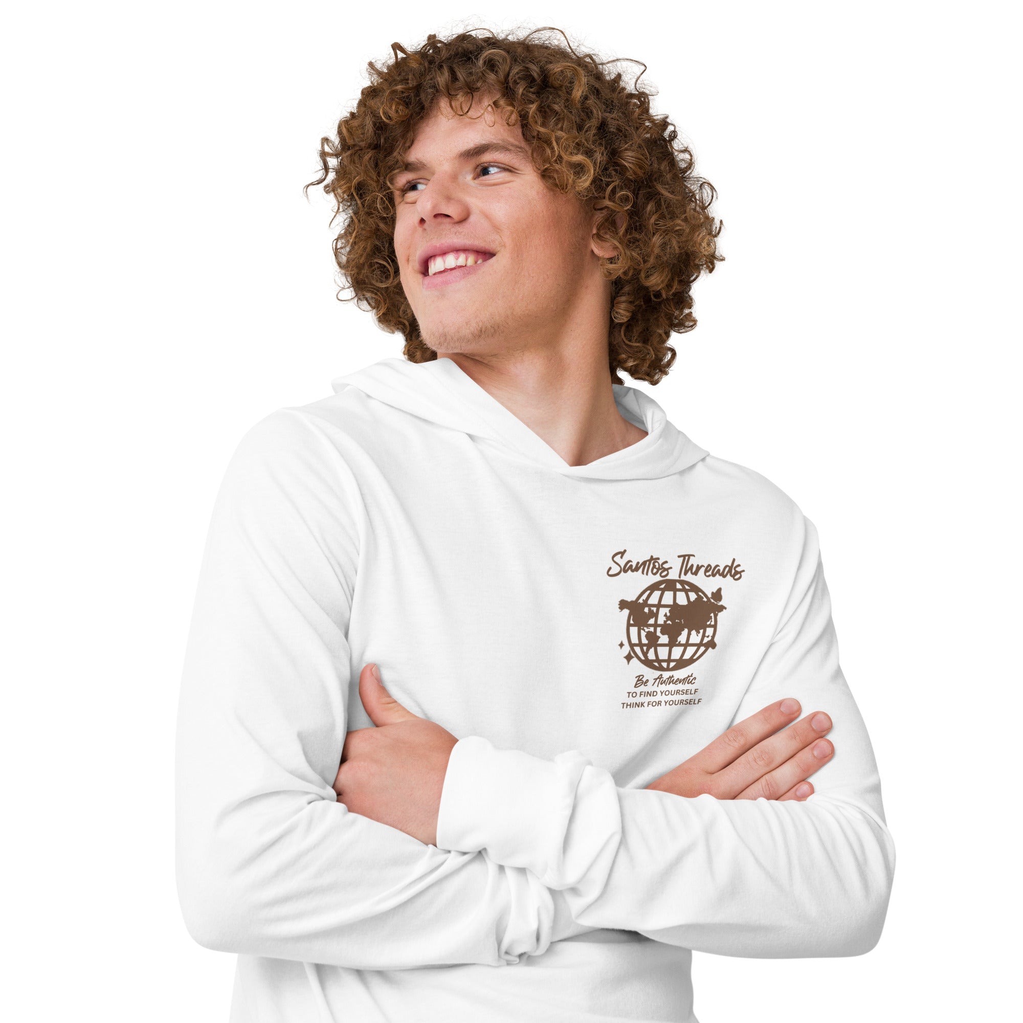 Be Authentic Hooded Long-Sleeve tee