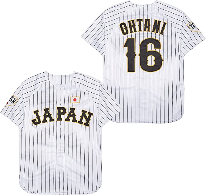 Shohei Ohtani #16 Team Japan Black Cool Base Men's Stitched