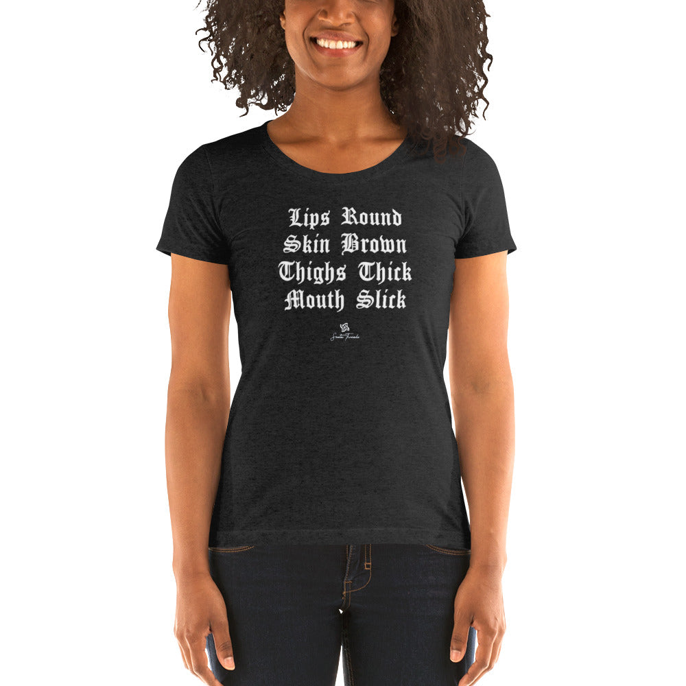 Mouth Slick Women's (Slim Fit) Tee by Santos Threads
