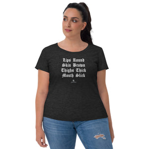 Mouth Slick Women's (Slim Fit) Tee by Santos Threads